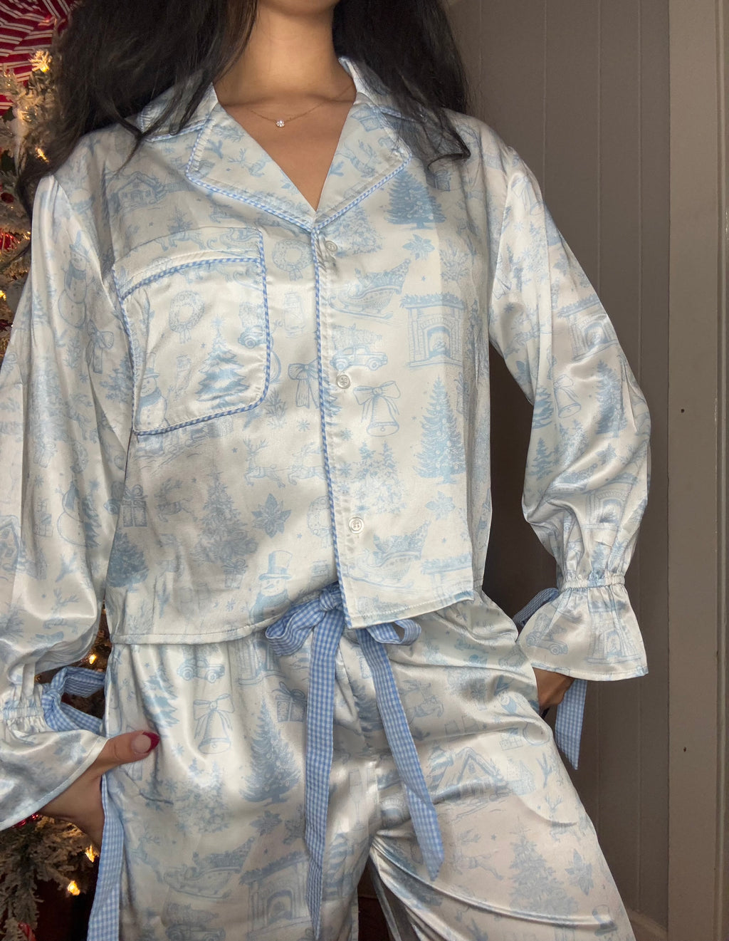 Blue Christmas PJ Set