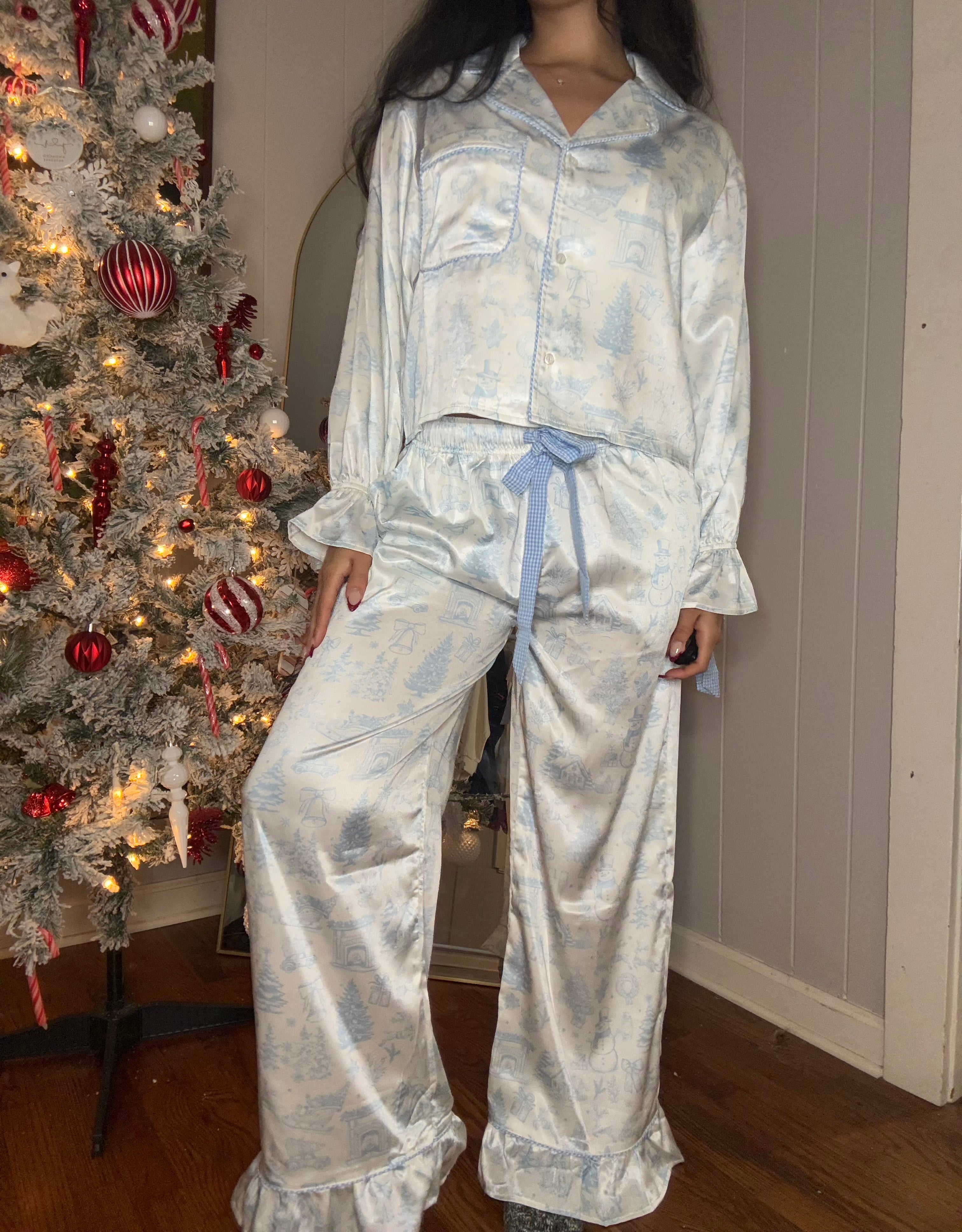 Blue Christmas PJ Set