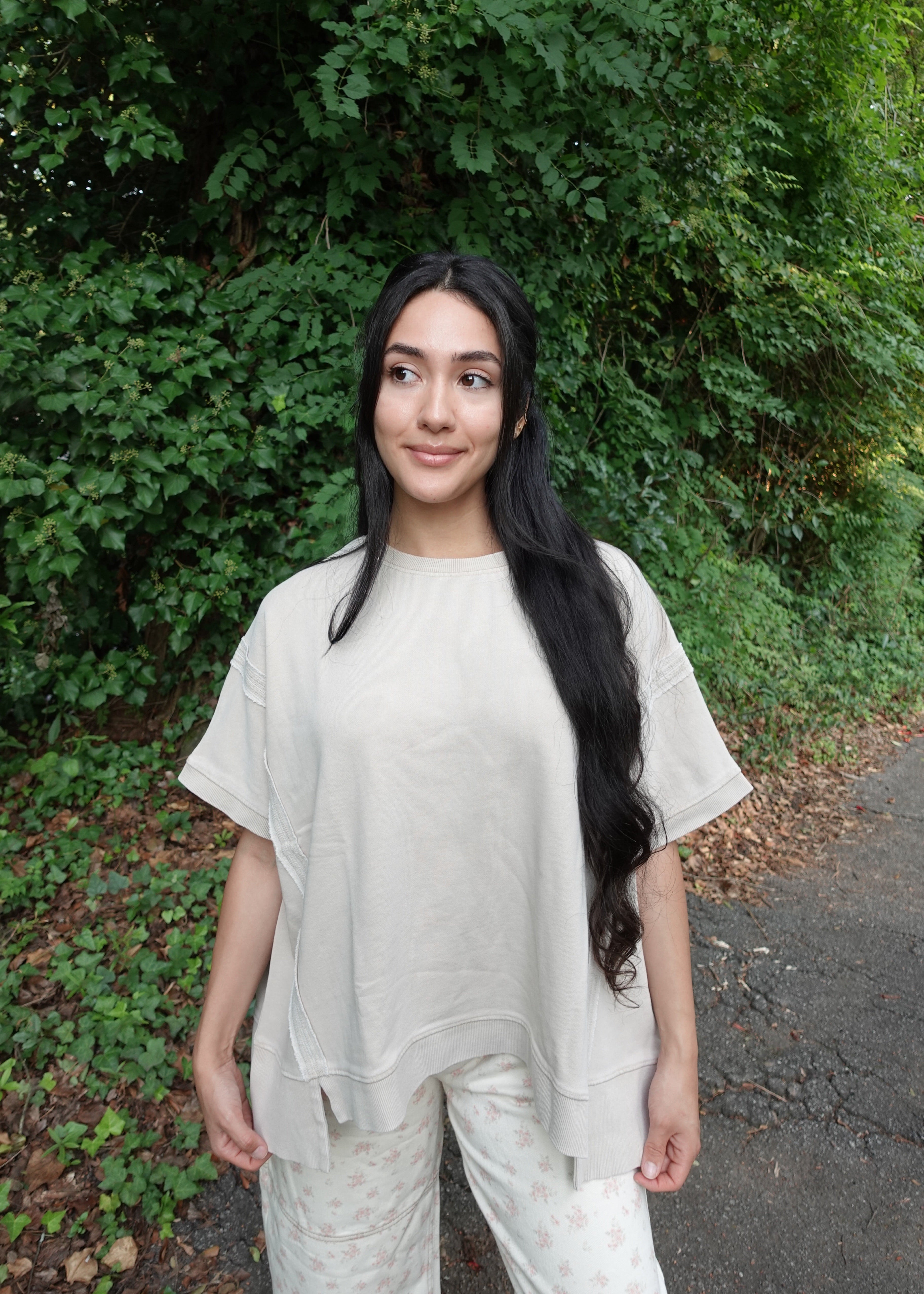 EASY DAYS TOP - TAUPE