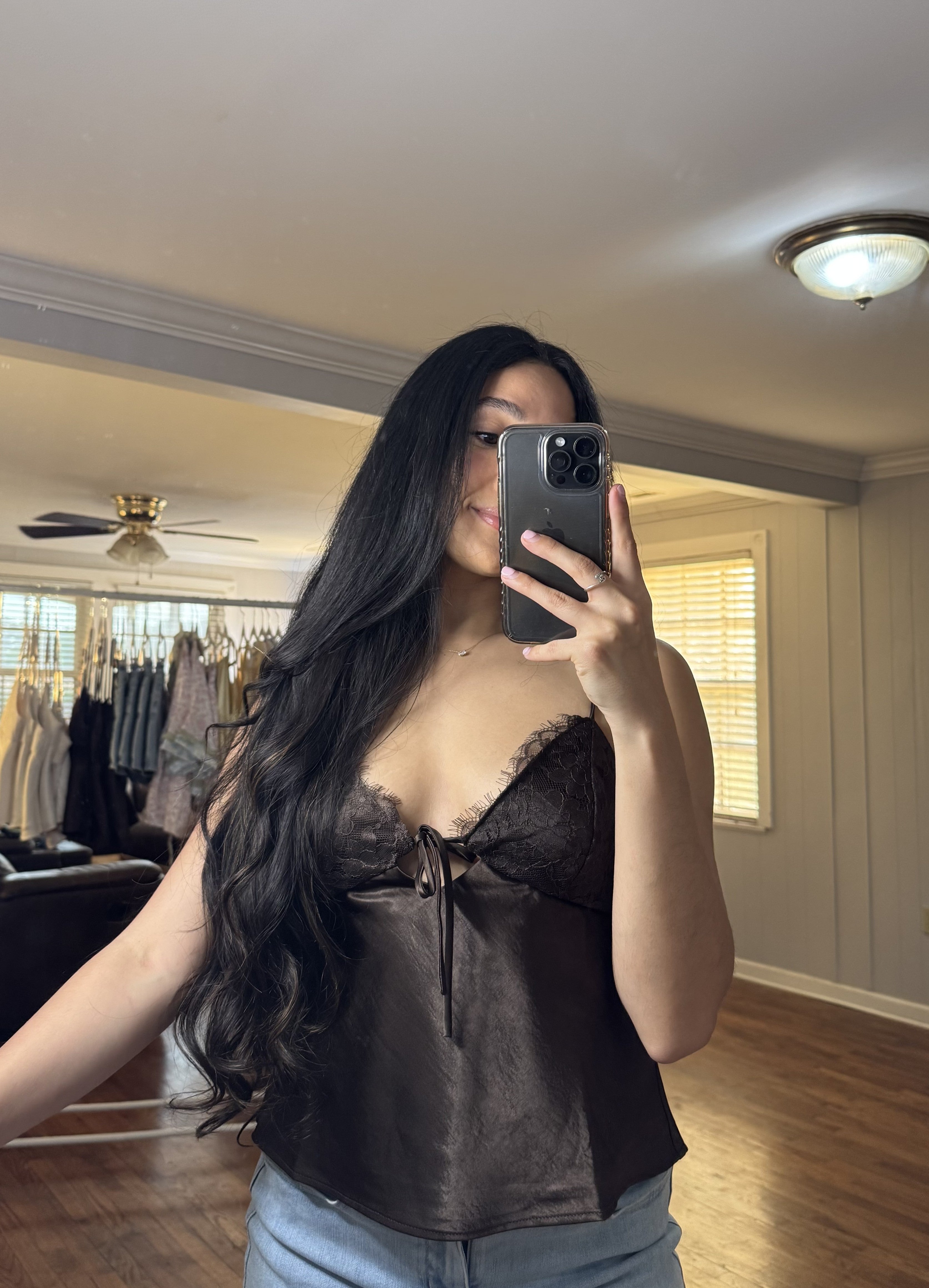 MOCHA SATIN TANK