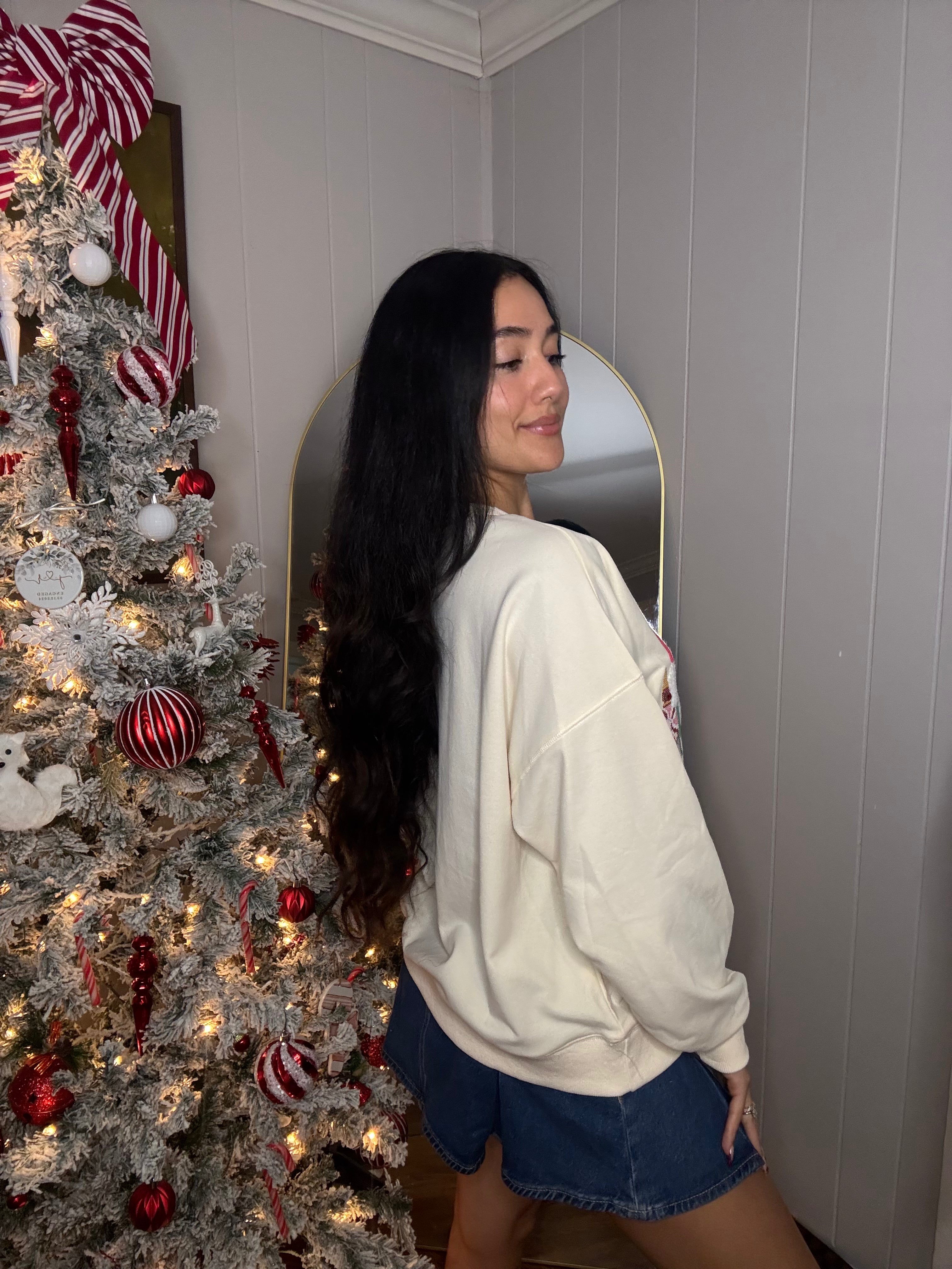 Cross Stitch Nutcracker Pullover