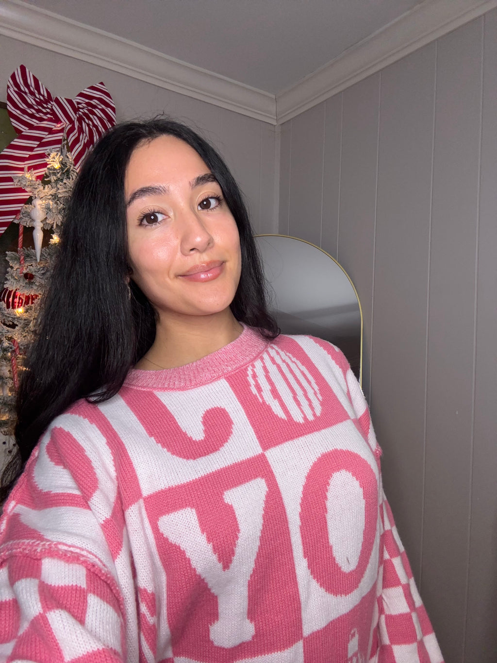 Cozy Joy Knit Sweater - Pink