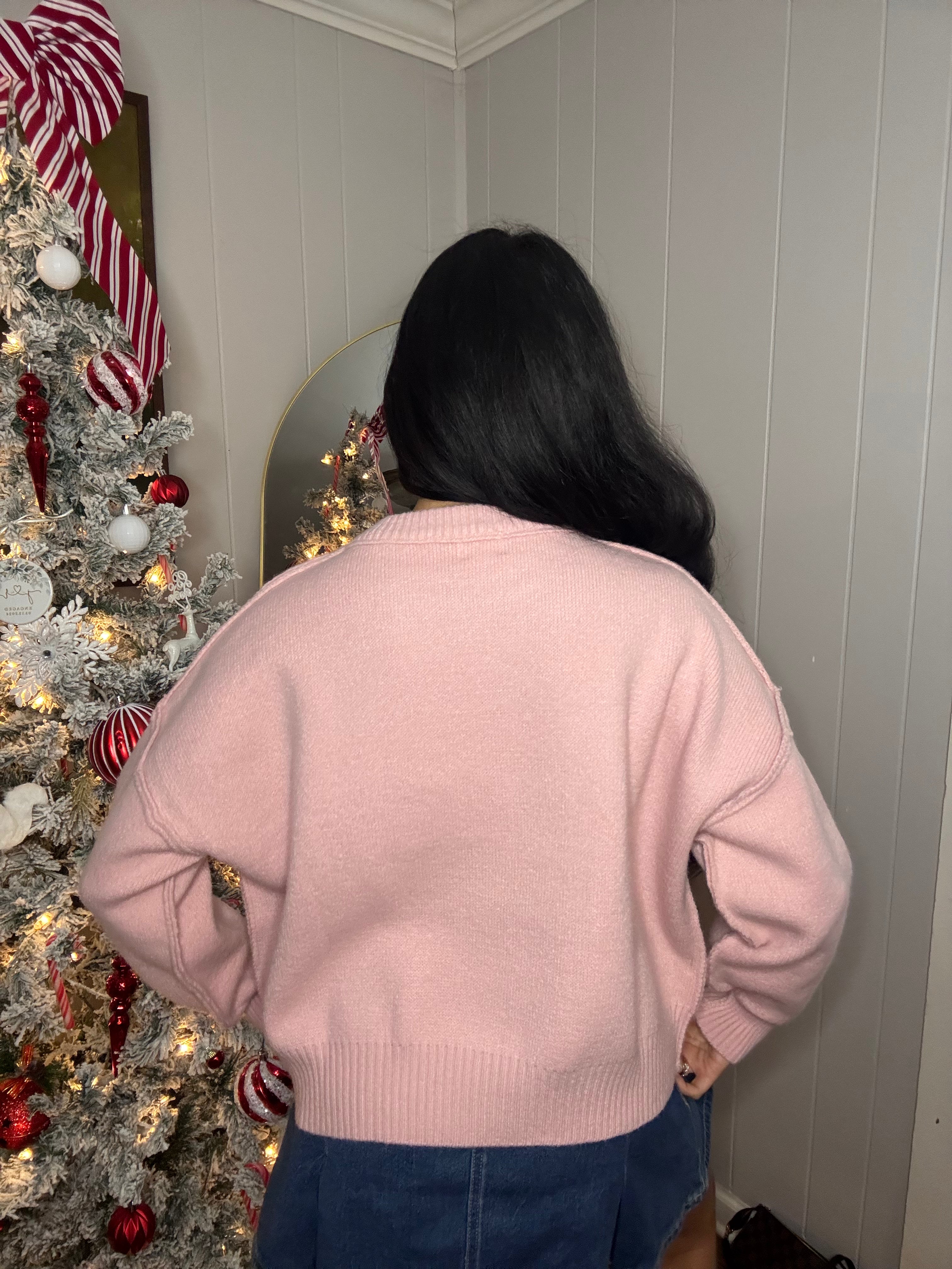 Vintage Santa - Pink