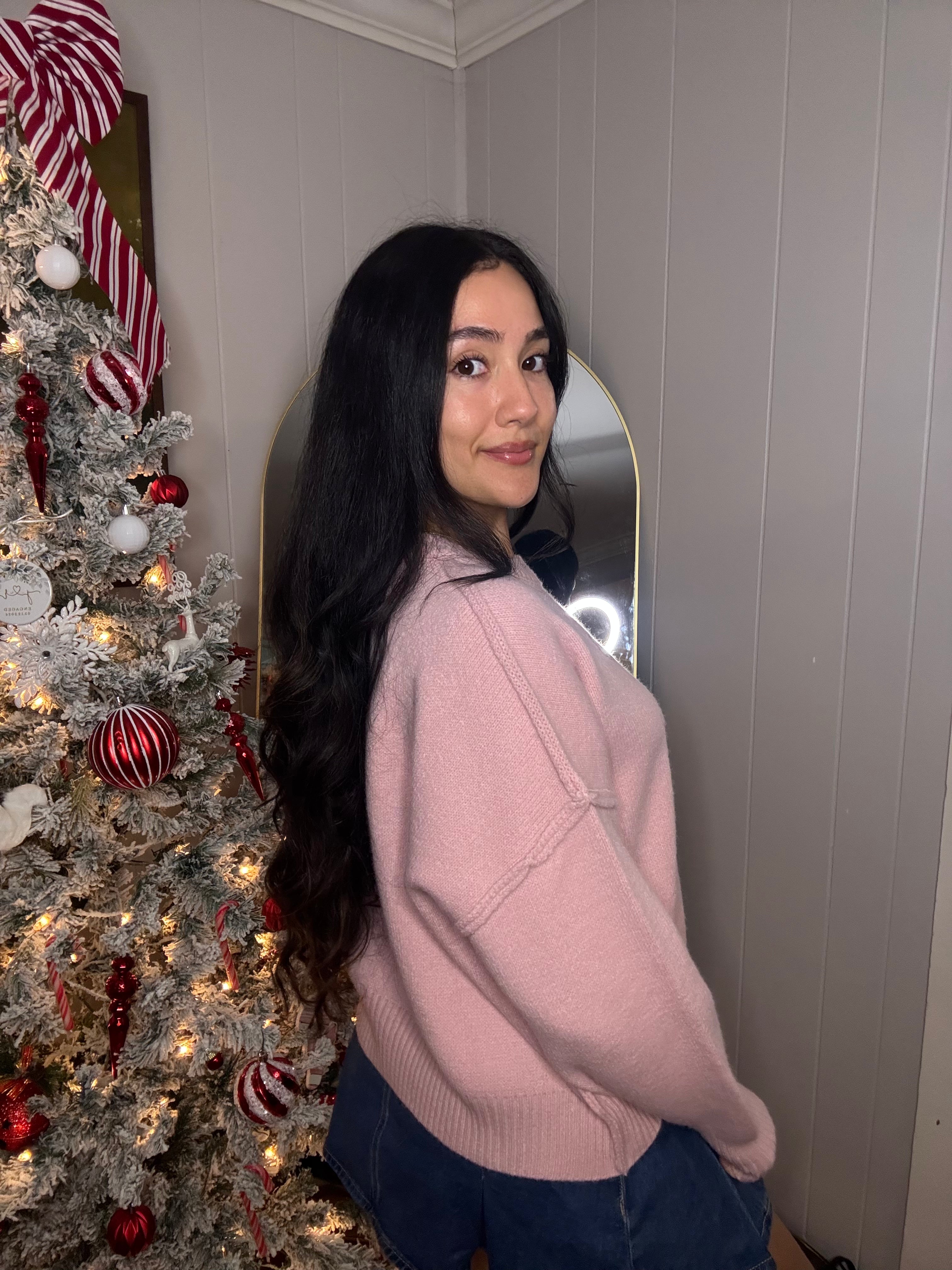 Vintage Santa - Pink