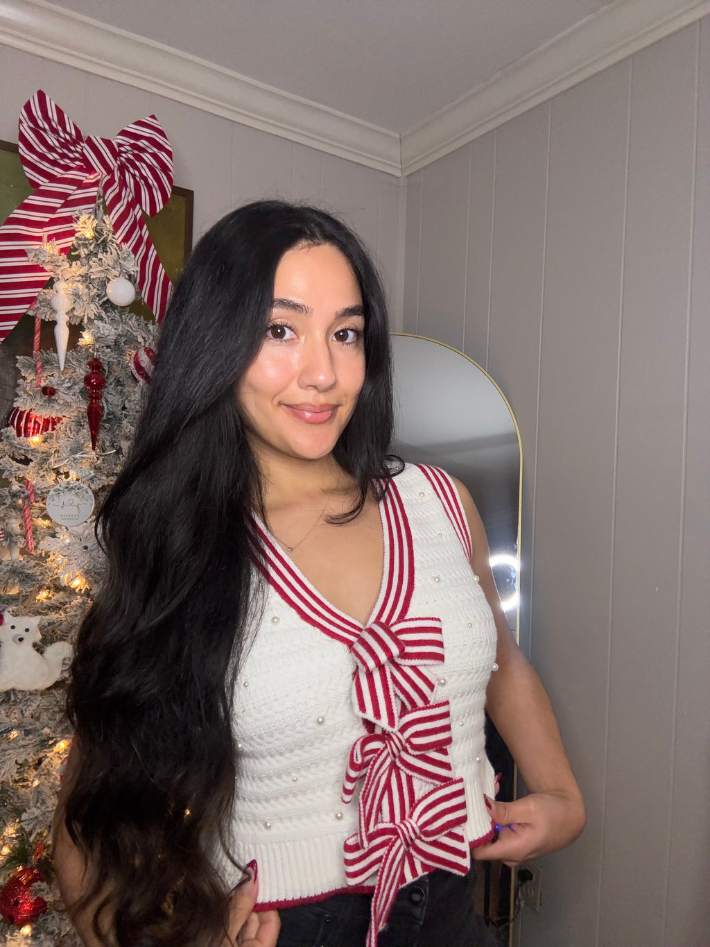 Holiday Embellished Sweater Vest