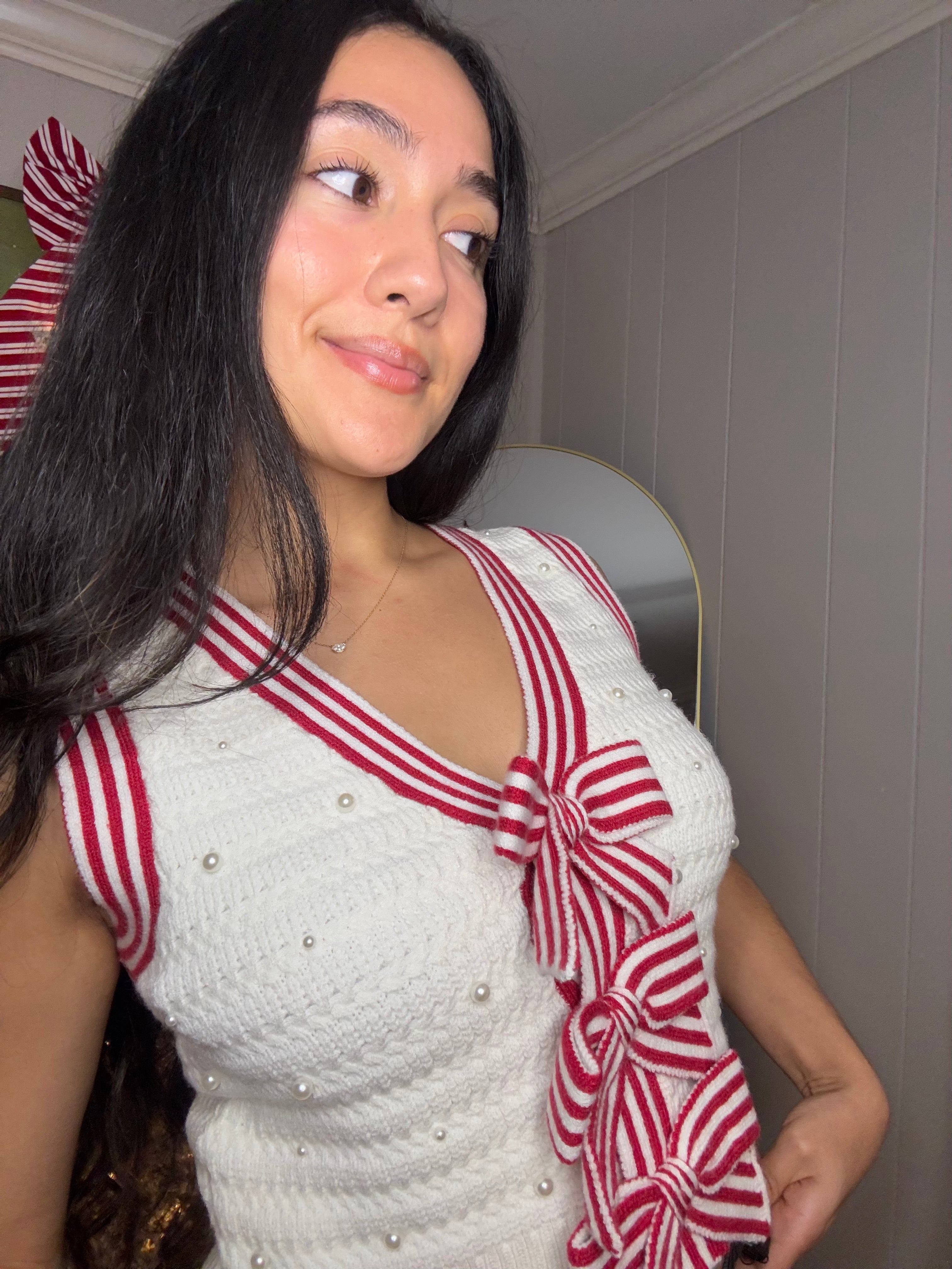 Holiday Embellished Sweater Vest