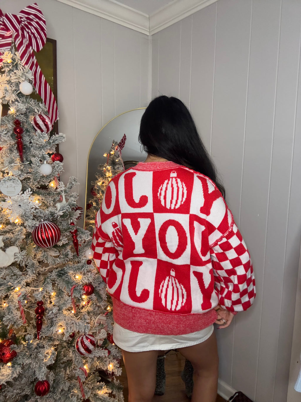 Cozy Joy Knit Sweater - Red