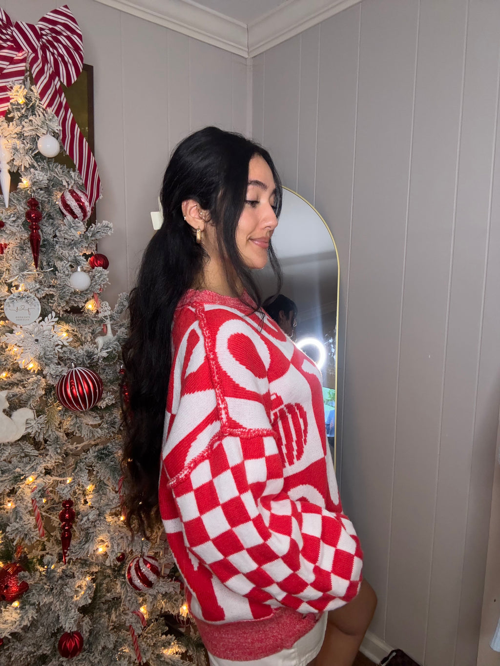 Cozy Joy Knit Sweater - Red